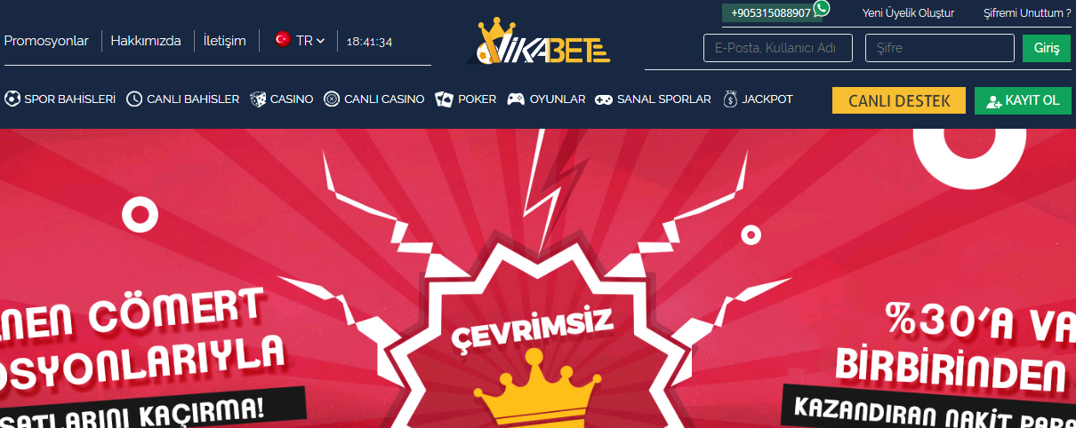 Vikabet 20 TL Bedava Bahis – Sitemize Özel